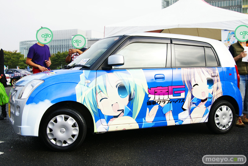 Illustration for article titled A Thousand Cars, Covered In Otaku Stickers